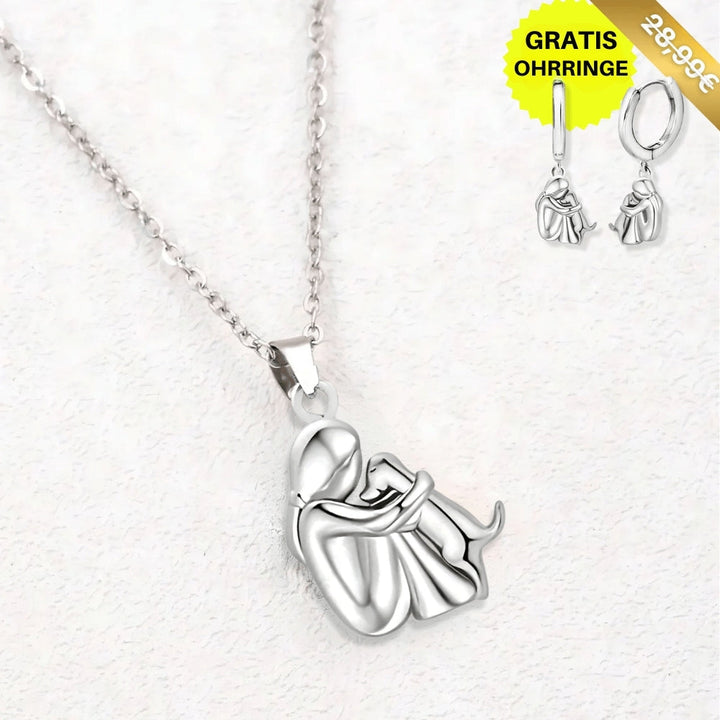 Lucky Necklace with Dog Motif (+ FREE Earrings)