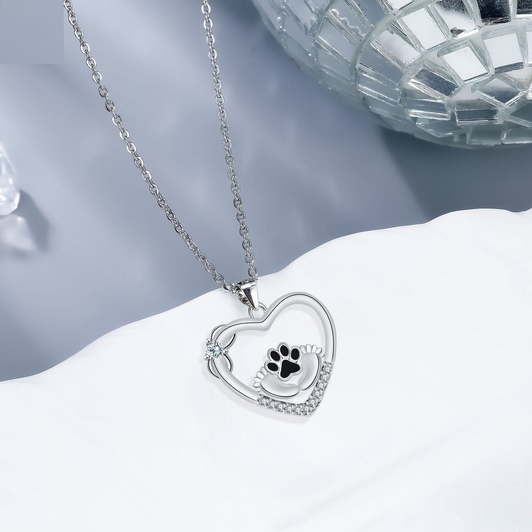 Heartfelt Paw Chain with Zirconia - Loyal Companions